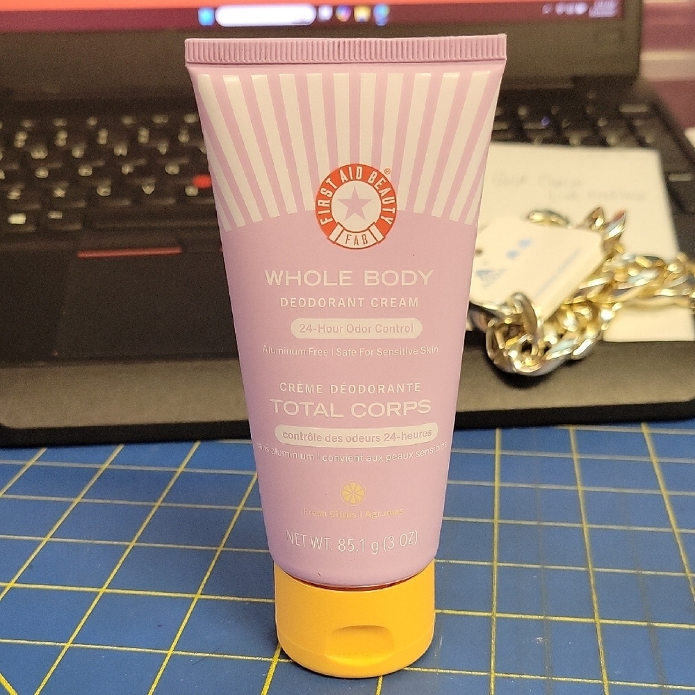 First Aid Beauty Whole Body Deodorant Cream 24hr Control 85.1g New Sealed Tube